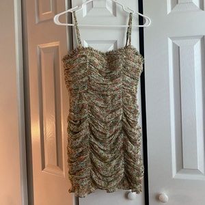 Floral mini dress size small 10/10